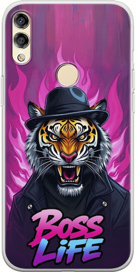 Boss Life Tiger Huawei Honor 8x Flexibles TPU Transparentes Silikon