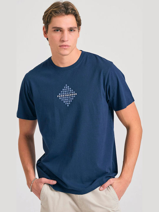 Funky Buddha T-Shirt Marineblau