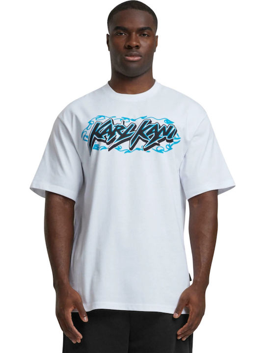 Karl Kani Woven Signature Kani T-shirt White/Blue