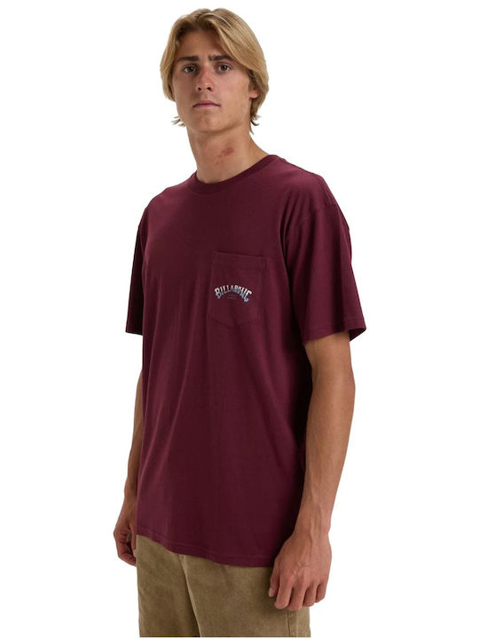 Billabong Stacked Arch T-shirt Μπορντό