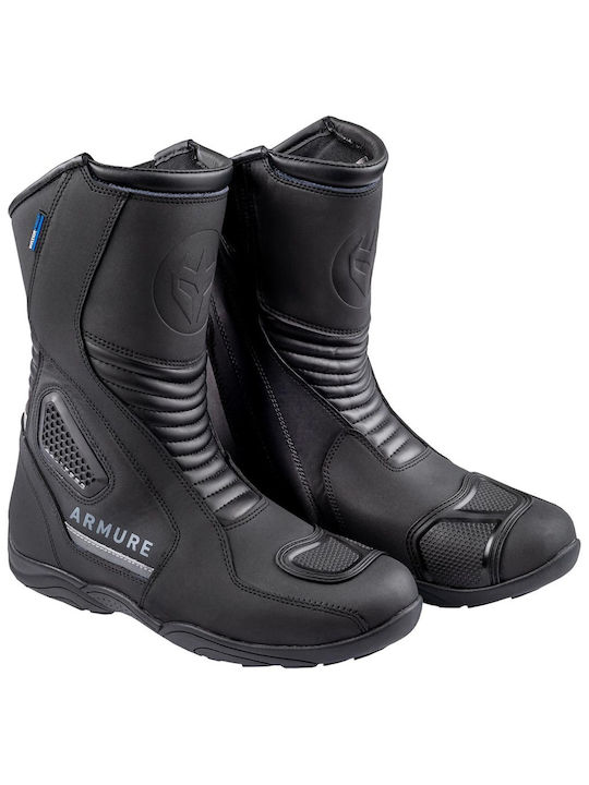 Armure Leder Männer Reitstiefel Schwarz