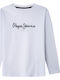 Παιδική Μπλούζα Μακρυμάνικη White New Herman