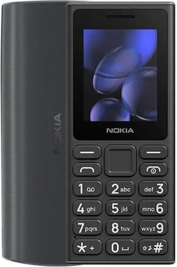 Nokia 105 (2024) Dual SIM Mobile with Buttons (Greek Menu) Black