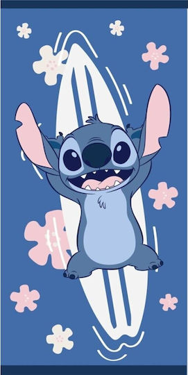 Детска плажна кърпа Disney Stitch Surf On Sea 70x140см