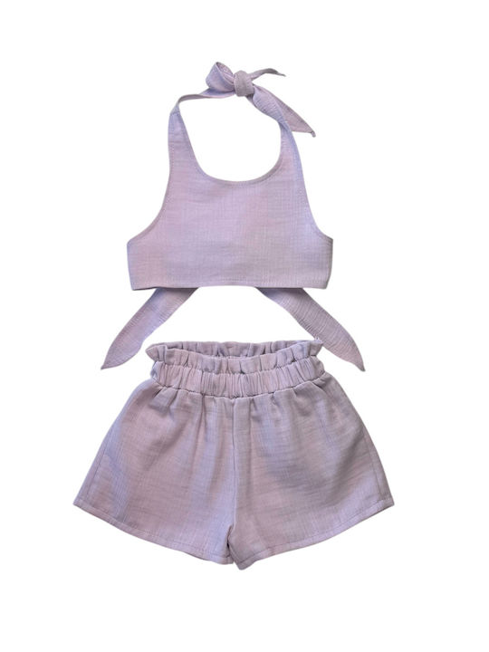 Sweet Baby Kinderbekleidungsset mit Shorts Flieder 2 Stück Sweet Baby Kinderbekleidungsset mit Shorts Flieder 2 Stück