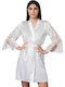 Milena by Paris Winter Damen Satin,σατεν Robe Ivory Coast