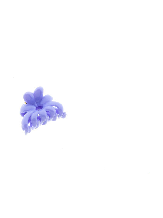 Plastic Kids Flower Hair Clip 5 Colors - Purple