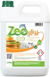 Zeo Glass Συμπυκνωμένο Υγρό Πιάτων Ευχάριστο Άρωμα Λεμονιού 5lt