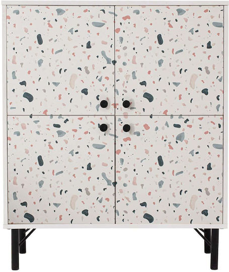 Μεταλλική Παπουτσοθήκη Multilux Terrazzo 95x36x111cm