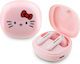 O Glossy Finish In ear Bluetooth хендсфри Слушалки с Кутийка за Зареждане Розов