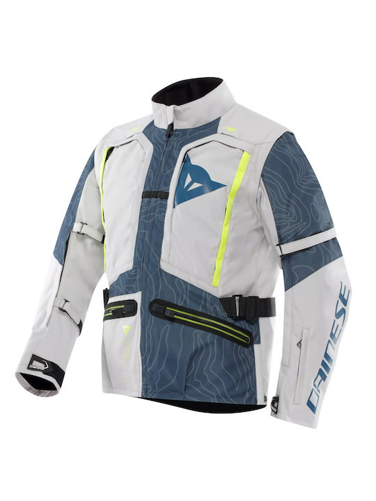Dainese Sterrato Χειμερινό Ανδρικό Μπουφάν Μηχανής Αδιάβροχο Glacier/Grey/Blue