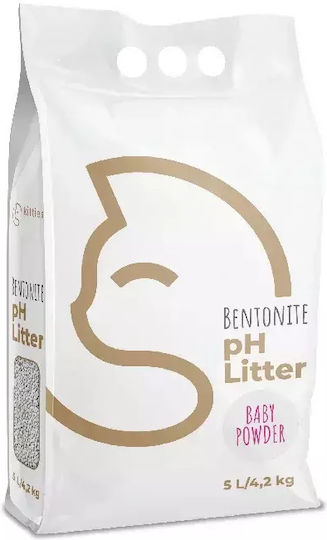 Kitties Kitties Bentonite Cat Litter with Scent Baby Powder 5lt