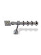 Enis by Domus Metallisch Vorhangstange Jungfrau Doppel mit Schiene Φ25mm 160cm Virgo