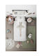 Snurk Set Kids Duvet Cover Single with Pillowcase White 140x200cm