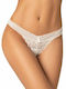 Women's String with Lace Ivory Coast