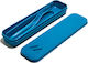 Muitomas Reisebesteck-Set 3-teilig Blaues Etui Setcutlery3bl