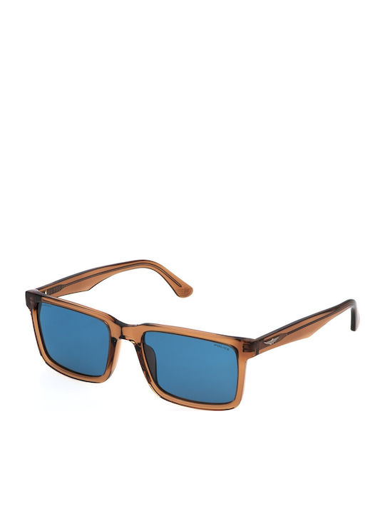 Police Sunglasses Brown with Acetate Frame