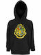 Kinder-Sweatshirt mit Kapuze und Taschen Black