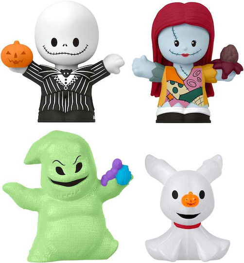 Nightmare Before Christmas Fisher-price Little People Collector Mini Figures 4-pack 7 Cm