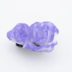 Elegante Stoffblume Haarspange - Lila