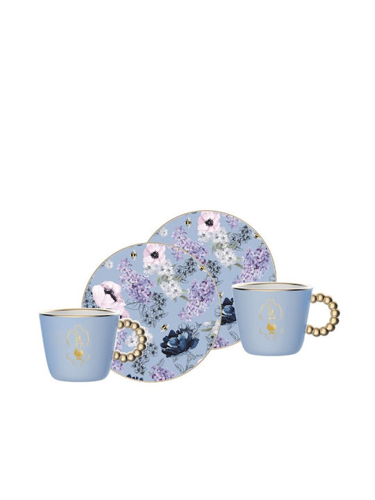 Bialetti Set of Cups Coffee Porcelain Blue 2pcs