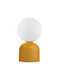 Megapap Albus Dekorative Lampe mit Fassung für E14 Lampe Gelb