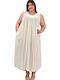 Women's Sleeveless Ecru Kaftan 20112