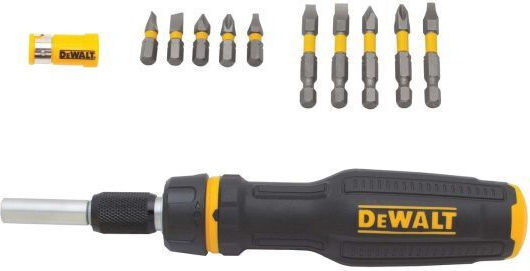 DEWALT Șurubelniță De Castană cu 10 Vârfuri Magnetice Schimbabile