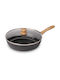 Lamart Natur Aluminum Pan with Lid with Non-Stick Interior Coating 28cm