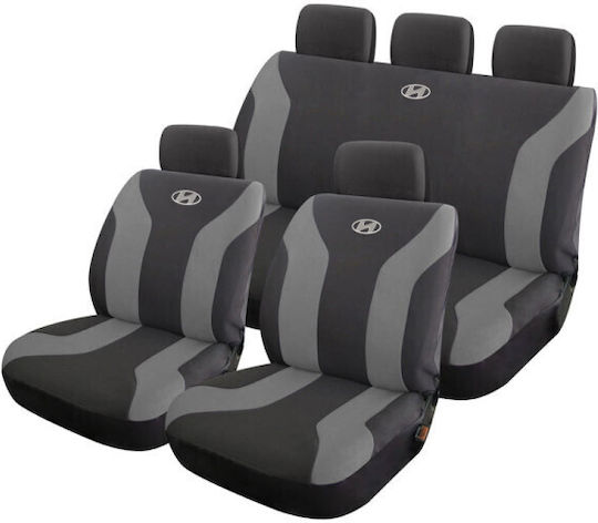 Huse pentru scaune auto Hyundai din material textil universale Takeposition negru gri 214-3248-9010-07