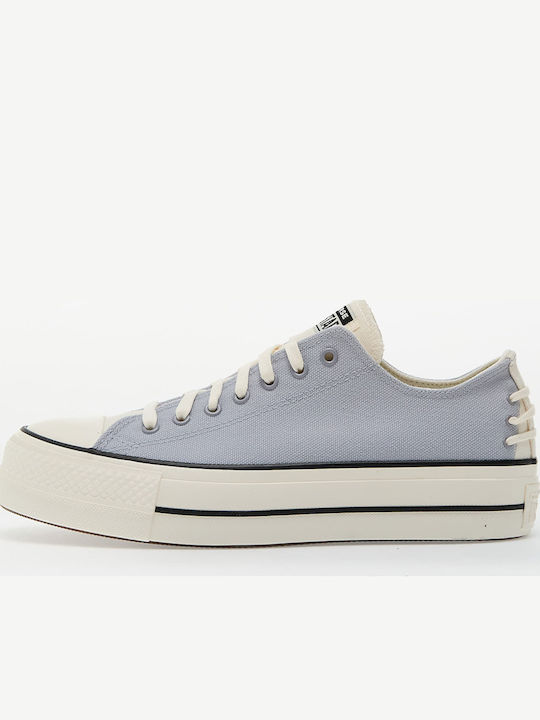 Converse Lift Ox Herren Flatforms Sneakers Lavender Trek / Black / Egret Converse Lift Ox Herren Flatforms Sneakers Lavender Trek / Black / Egret