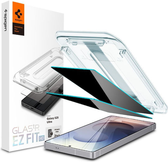 Spigen Glas.Tr Ez Fit Privacy Tempered Glass 2buc (Galaxy S25 Ultra)