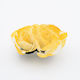 Elegant Fabric Flower Barrette - Yellow