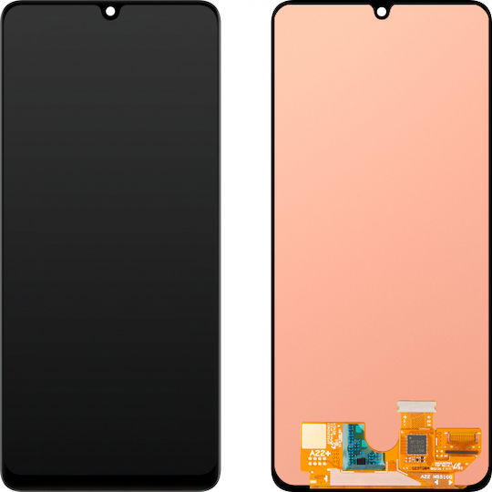 Samsung Οθόνη mit Touch-Mechanismus für Samsung Galaxy A22 A225 (Schwarz)