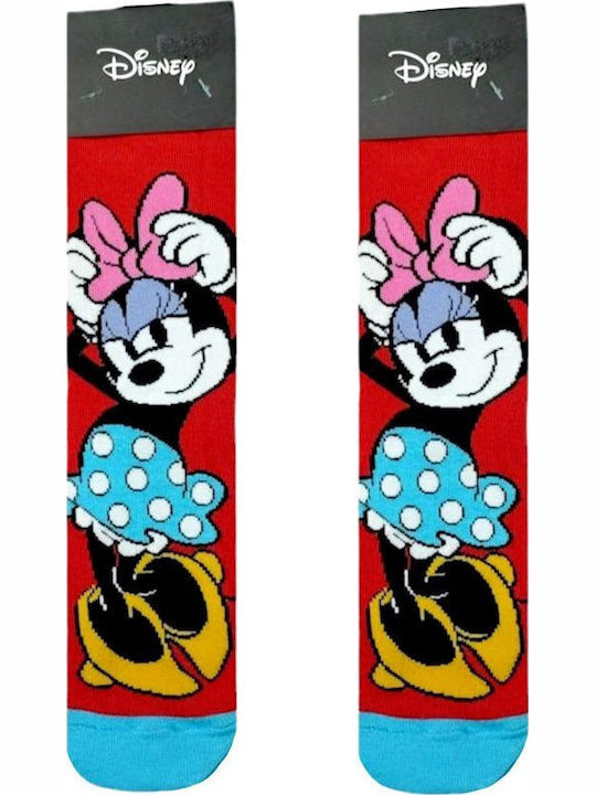 Disney Kids' Socks Minnie Red
