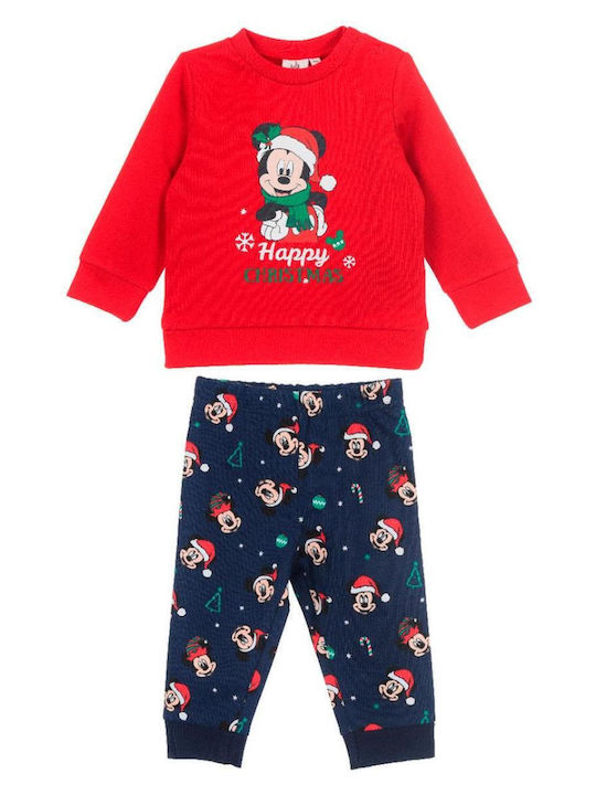Kids Sweatpants Set Red 2pcs