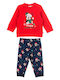 Kids Sweatpants Set Red 2pcs