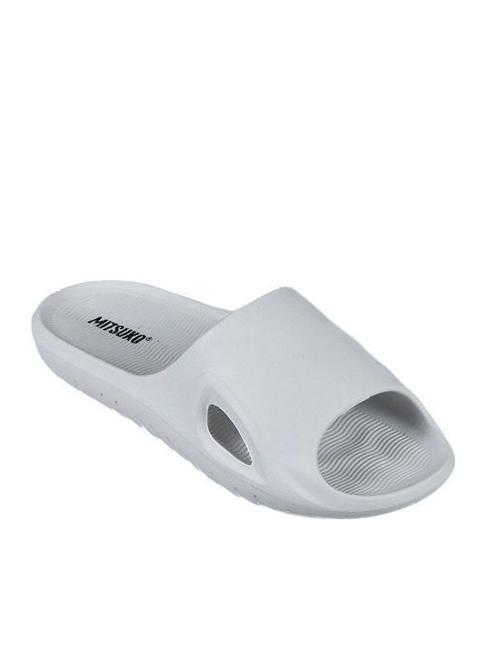 Mitsuko Men's Slides White
