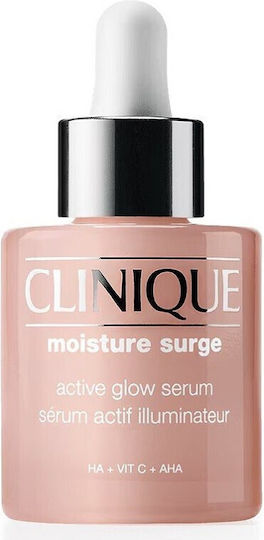 Clinique Moisture Surge Feuchtigkeitsspendend Serum Gesicht mit Vitamin C & Hyaluronsäure für Entgiftung & Strahlkraft 30ml
