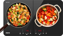Ciarra Countertop Burner Induktion Double Schwarz Ciarra Countertop Burner Induktion Double Schwarz