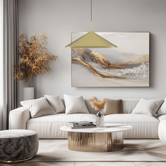 Eko Light Κρεμαστό Φωτιστικό Χρυσό 60x60εκ.