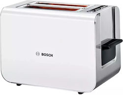 Bosch Styline Тостер Двуместна 860W Бяла
