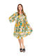 Midi Kaftan Sea Pattern Mint