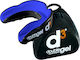 D3 Double Dual Layer Gel Mouthguard Athlete Protection Mouthpiece 12+ Years Old Black Blue