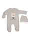Kamtex Baby Baby Bodysuit Long-Sleeved Charcoal