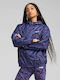 Women's Short Lifestyle Jacket Windproof for Spring or Autumn Purple