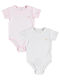 Biorganic Set Babystrampler Kurzärmelig Rosa 2Stück