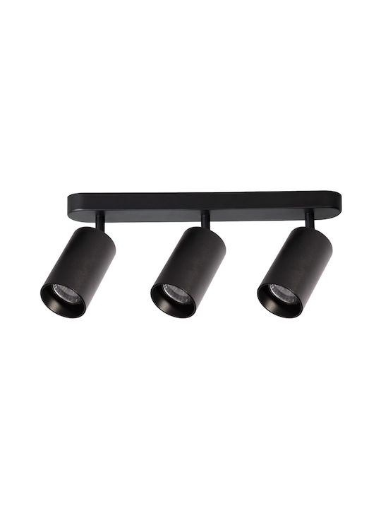 Eko Light Triple Spot with Socket GU10 in Black Color