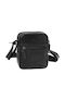 Piele Geantă pentru bărbați De umăr / tip crossbody Neagră