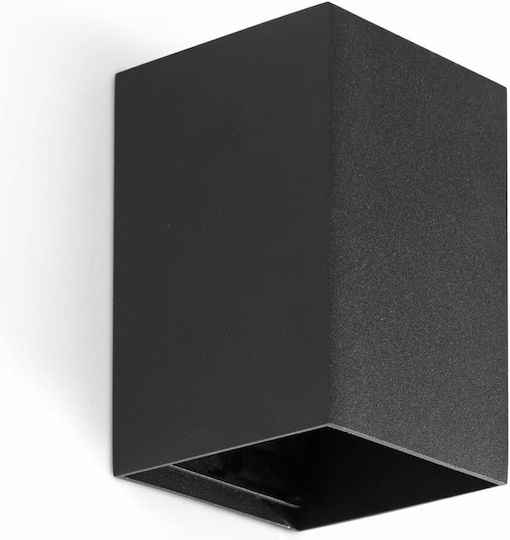 Faro Barcelona Lamp Wall with Socket GU10 Black 8x10cm